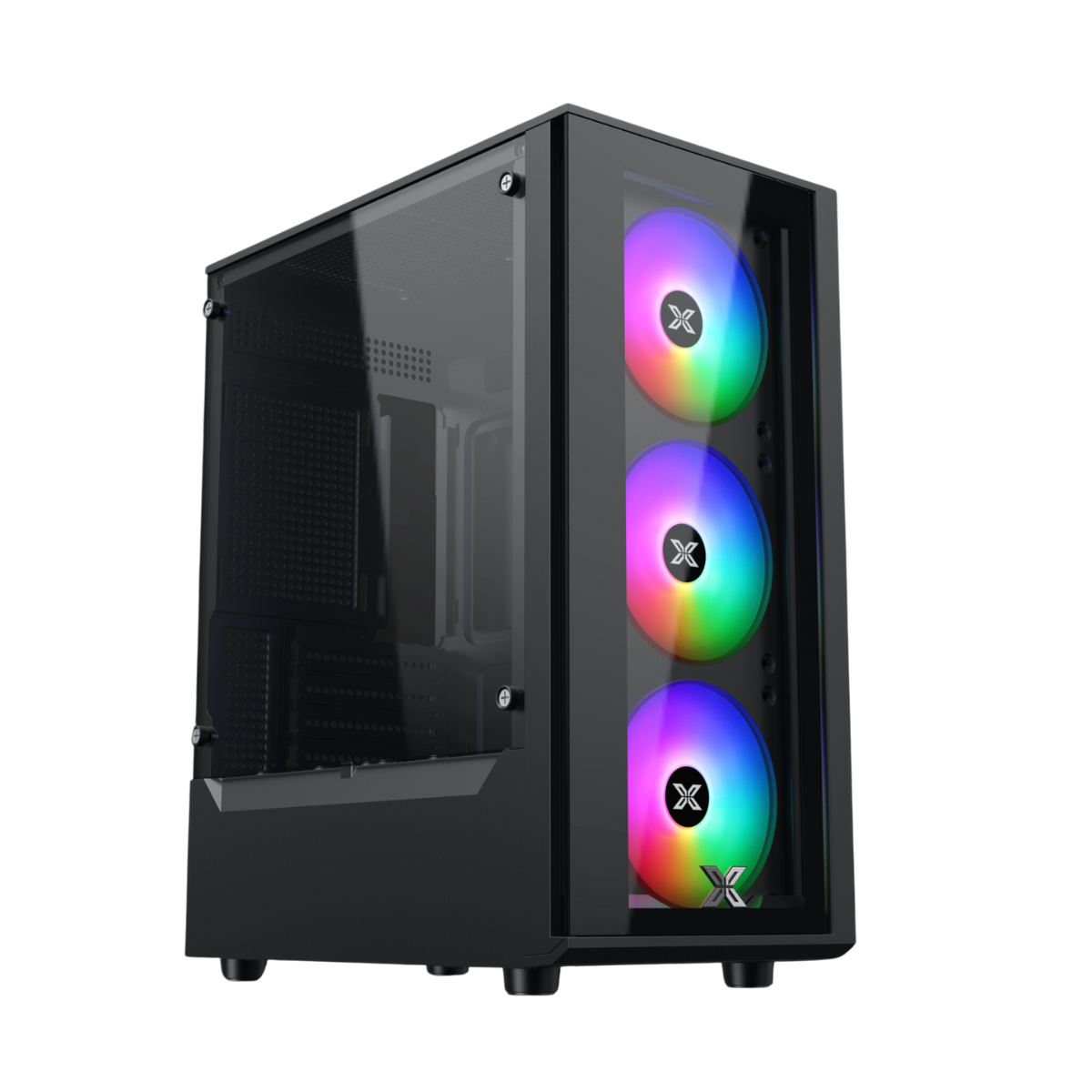 Case Xigmatek MYX 3F (kính cường lực hông + 3 Fan Led RGB )