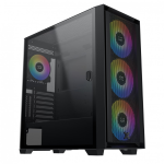 Case Xigmatek ANUBIS PRO 4FX BLACK(KÍNH CƯỜNG LỰC + 4 FAN LED RGB )