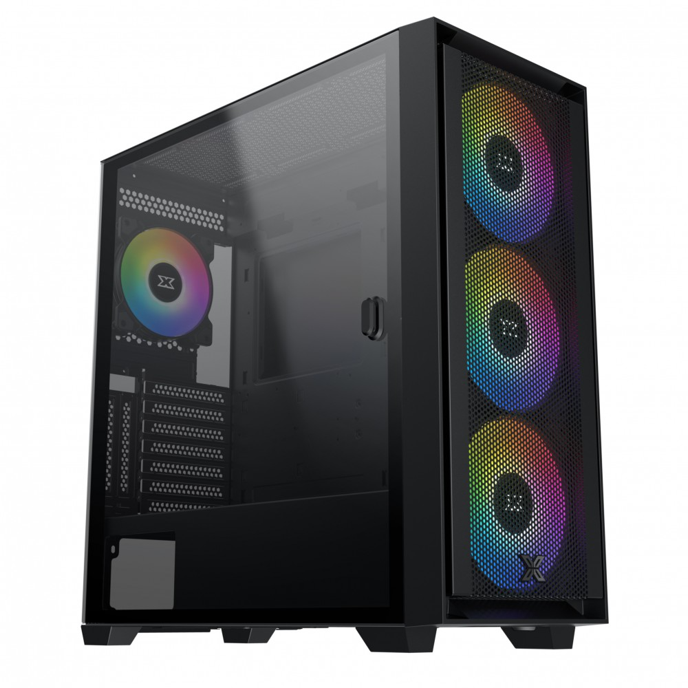 Case Xigmatek ANUBIS PRO 4FX BLACK(KÍNH CƯỜNG LỰC + 4 FAN LED RGB )