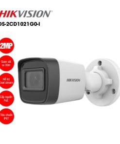 Camera thân IP Hikvision 2MP DS-2CD1021G0-I
