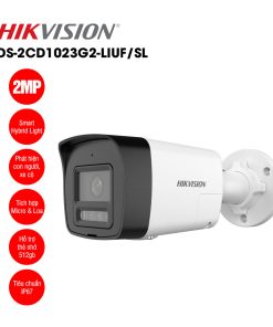 Camera thân IP đàm thoại 2 chiều Hikvision 2MP DS-2CD1023G2-LIUF/SL