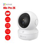 Camera Ezviz H6c Pro 3MP, xoay360, Full Color đàm thoại 2 chiều