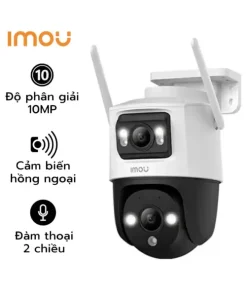 Camera Imou 2 mắt ngoài trời 10MP S7XP-10M0WED, fullcolor, đàm thoại 2 chiều