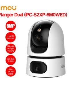 Camera Imou 2mắt trong nhà 6MP S2XP-6M0WED, fullcolor, đàm thoại 2 chiều
