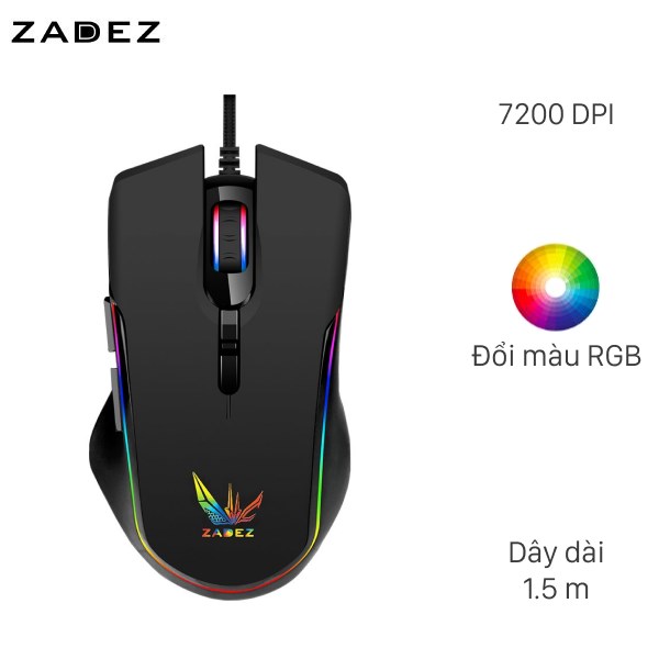 MOUSE USB CÓ DÂY ZADEZ G-156M ĐEN