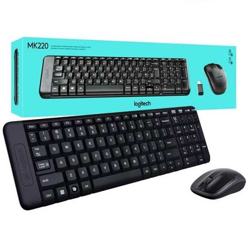 BỘ PHÍM + CHUỘT KHÔNG DÂY LOGITECH MK 220