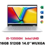 LAP ASUS Vivobook S 14 Flip TP3402VA-LZ031W(I5-13500H/Ram 16GB/SSD 512GB/14″WUXGA+Touch/Win11/Bạc)