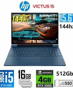 LAP HP VICTUS FA0033DX (I5 12450H/Ram 16GB/SSD 512GB/VGA RTX3050 4GB/15.6 FHD)