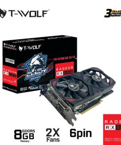 VGA 8GB T-WOLF RX580 Gaming DDR5 2 Fan chính hãng