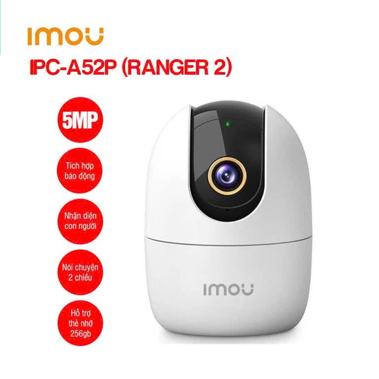 Camera Imou A52P 5MP, xoay360, đàm thoại 2 chiều