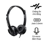Tai Nghe Rapoo H100 Black