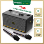 Loa Karaoke Xách Tay Nanomax K-06 Bass Đôi 10cm 60w