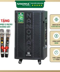 Loa Kéo Nanomax SK-12X3 Bass 30cm 380w Karaoke Bluetooth