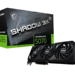 Card Màn Hình MSI GeForce RTX™ 5070 12G SHADOW 3X OC | 12GB GDDR7 | 3 Quạt Tản Nhiệt | Hiệu Năng Thế Hệ Mới