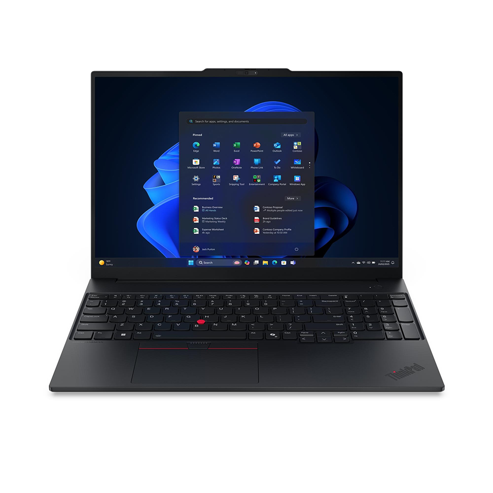 Laptop Lenovo ThinkPad E16 Gen 3 21SR00A6VA (Intel Core Ultra 5 135H | Intel Graphics | 16 inch WUXGA IPS 60Hz | 16GB | 512GB | NoOS | Đen)