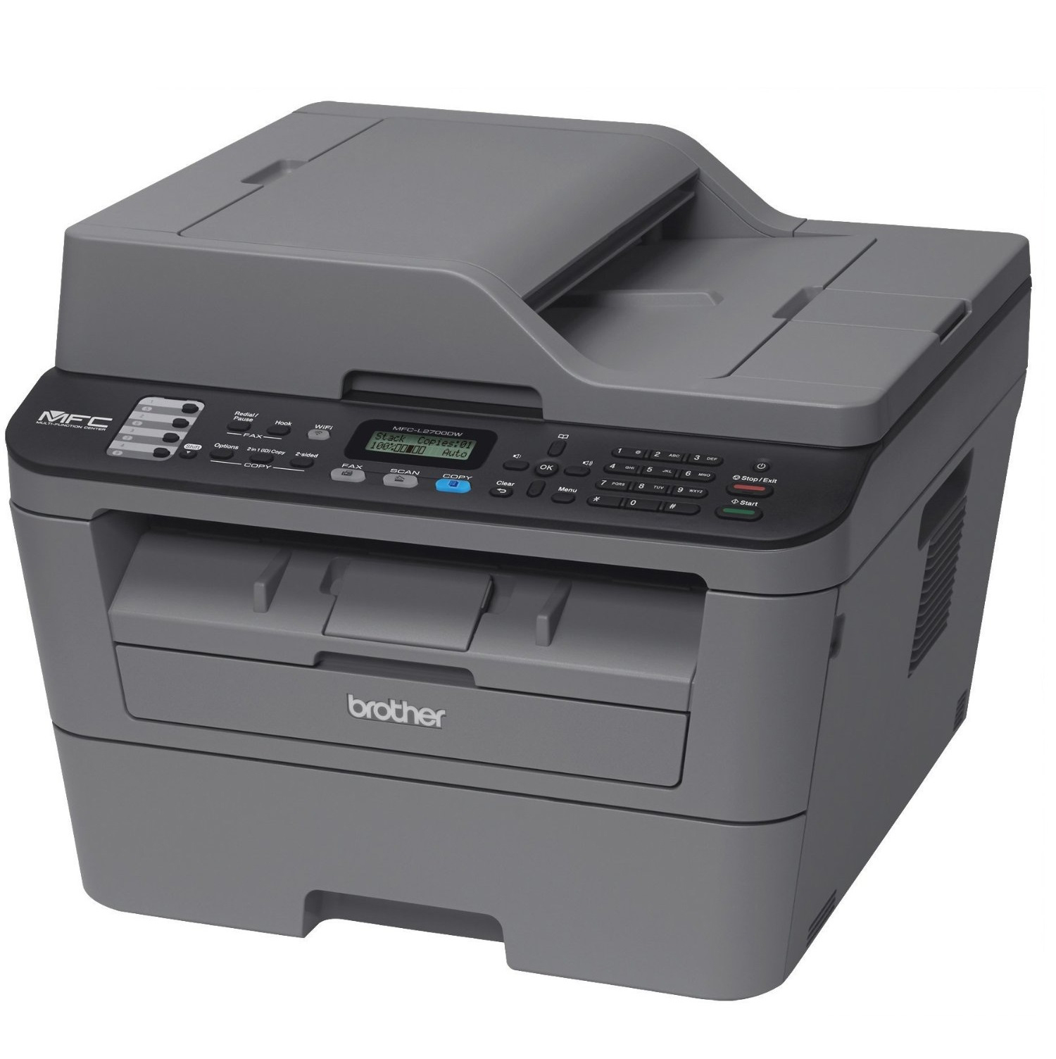 Máy in Laser đen trắng đa năng Brother MFC-L2701DW (In đảo mặt| Copy| Scan ADF 1 mặt| Fax| A4,| A5| USB| LAN| WIFI) - Ảnh 2