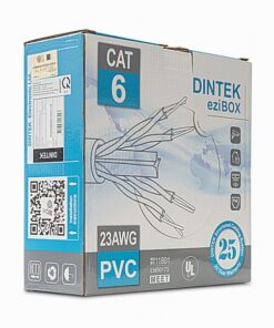 Cáp mạng DINTEK CAT 6 UTP thùng 100m 1101-04063 chuyên dụng