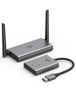 Bộ phát nhận tín hiệu HDMI+VGA không dây 50m 1080p@60hz sóng 5Ghz Ugreen 50633A (vỏ nhôm) cao cấp
