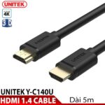 DÂY HDMI 5M UNITEK Y-C 140U