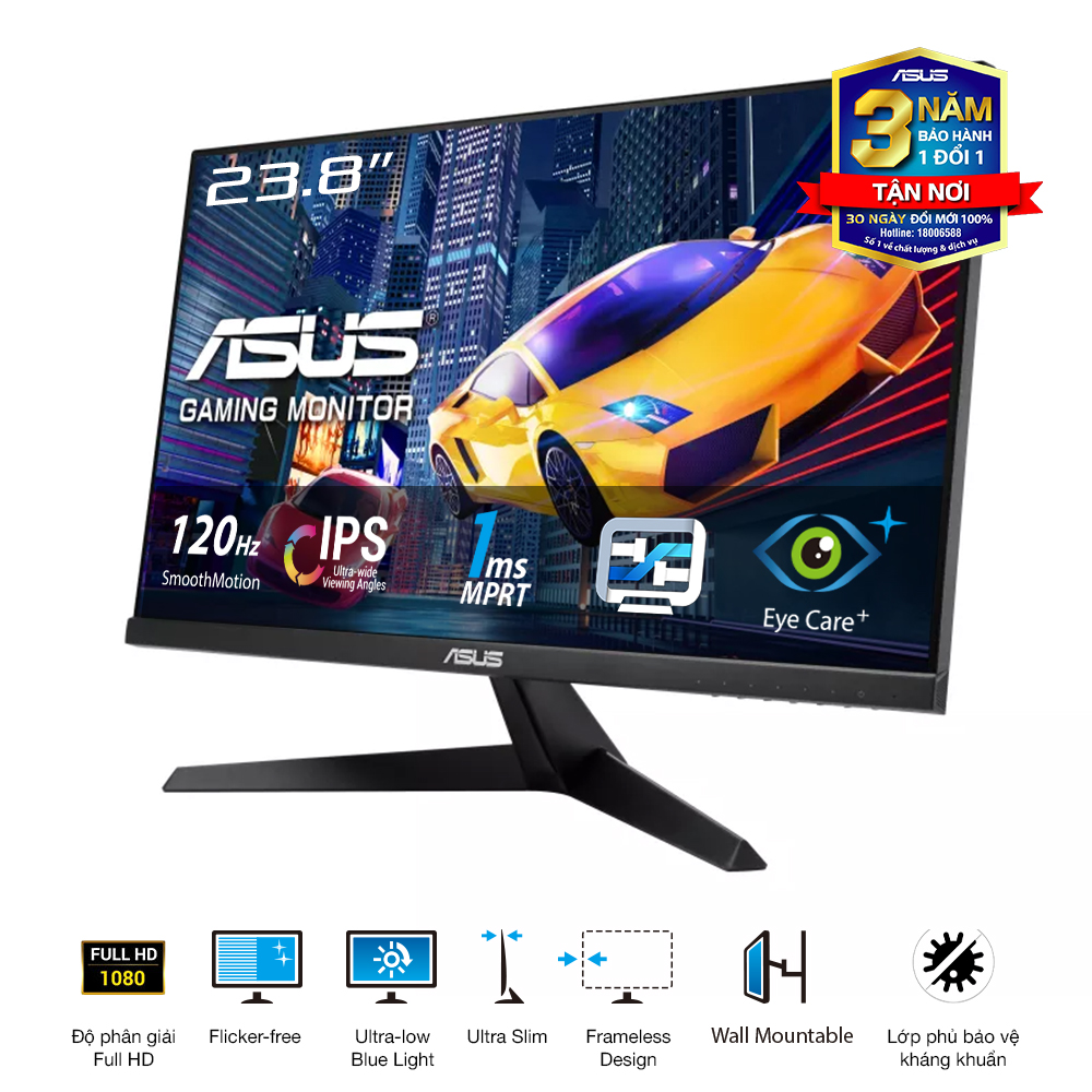 Màn Hình ASUS VY249HGR (23.8 inch - IPS - FHD - 120Hz - 1ms) - Ảnh 3