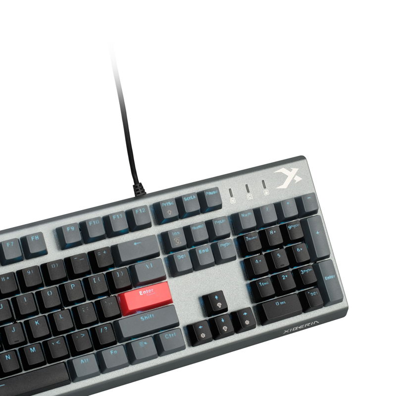 Bàn phím cơ XIBERIA XS3100 Blue Ice Blade Optical Axis Game Mechanical Keyboard Wired Internet Cafe - Ảnh 7