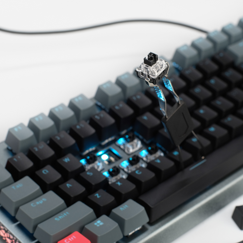 Bàn phím cơ XIBERIA XS3100 Blue Ice Blade Optical Axis Game Mechanical Keyboard Wired Internet Cafe - Ảnh 2