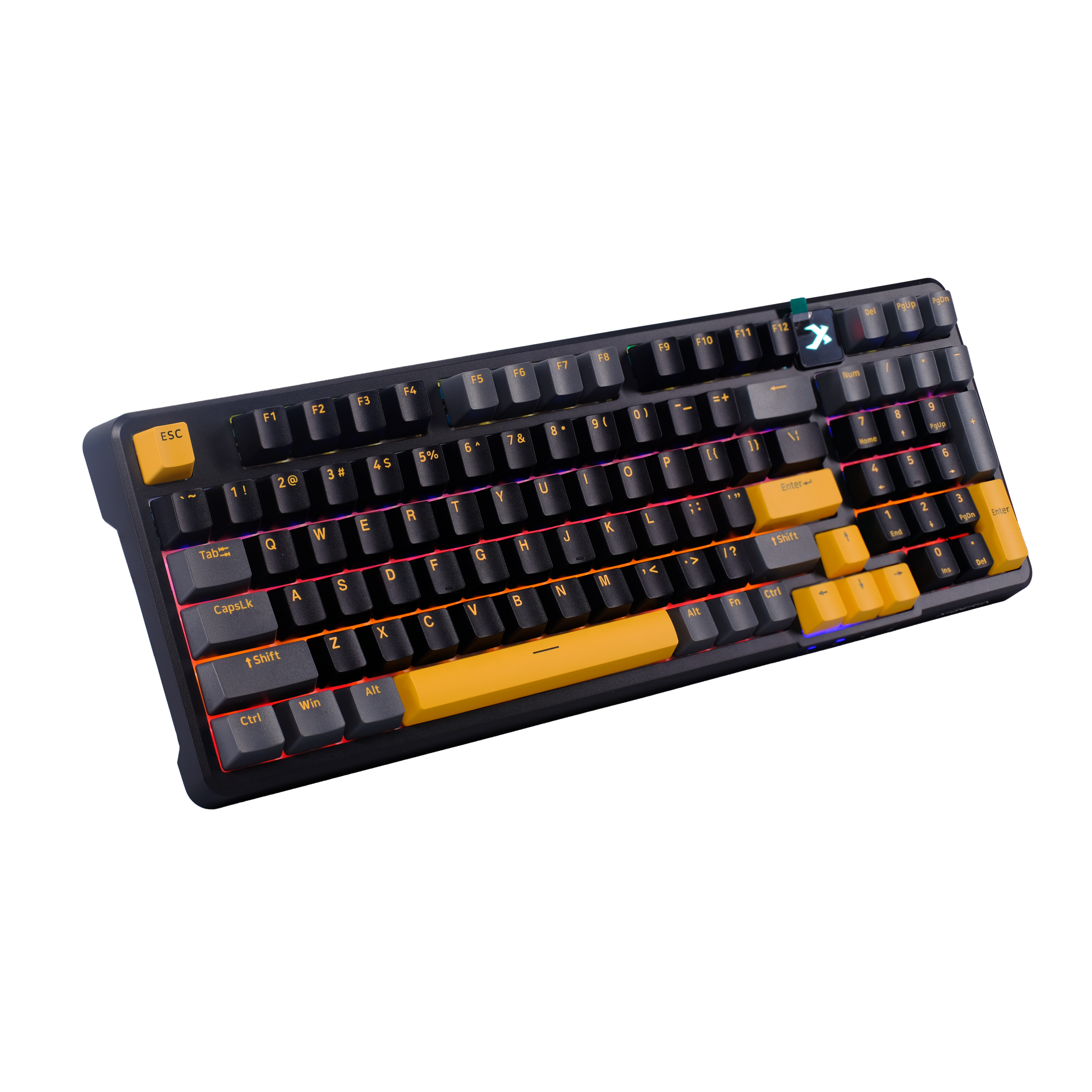 Bàn phím XIBERIA ICAFE CAO CẤP XS980 màu Mecha Black không xuyên LED - Ảnh 3