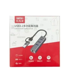 Hub USB C UNITEK H1907C (3x USB 3.0, LAN Gigabit 1000Mbps)